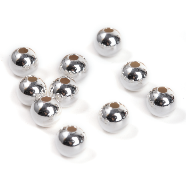 Perles Charms Argent 925 Boules 6mm x 10