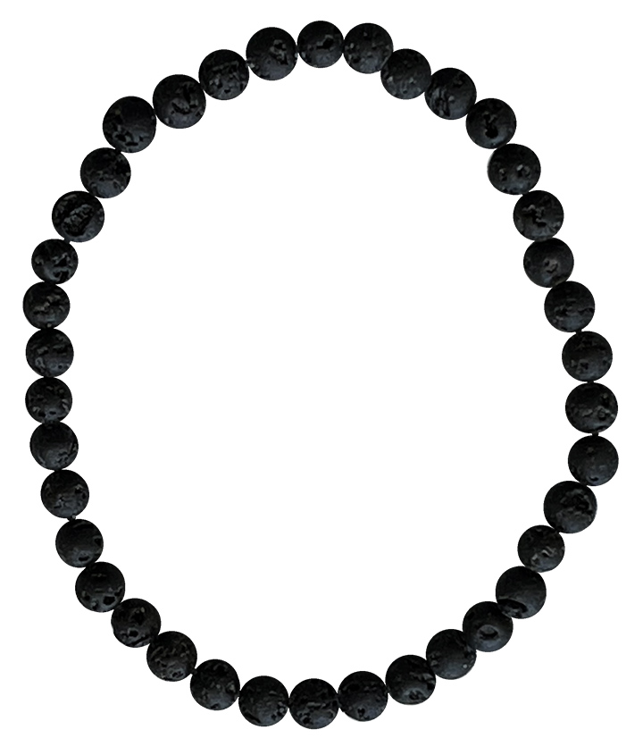 Bracelet pierre de lave perles 4-5mm