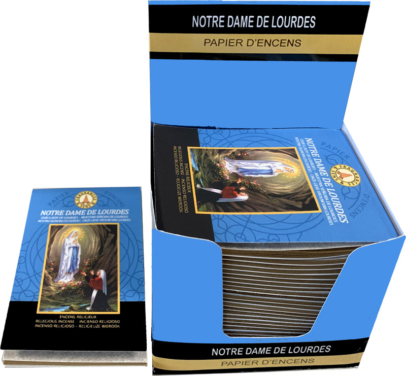 Papier d'encens Fragrances & Sens Notre Dame de Lourdes x30