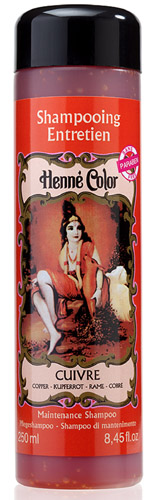 Pack de 3 Shampooings entretien Henné Color cuivre 250ml