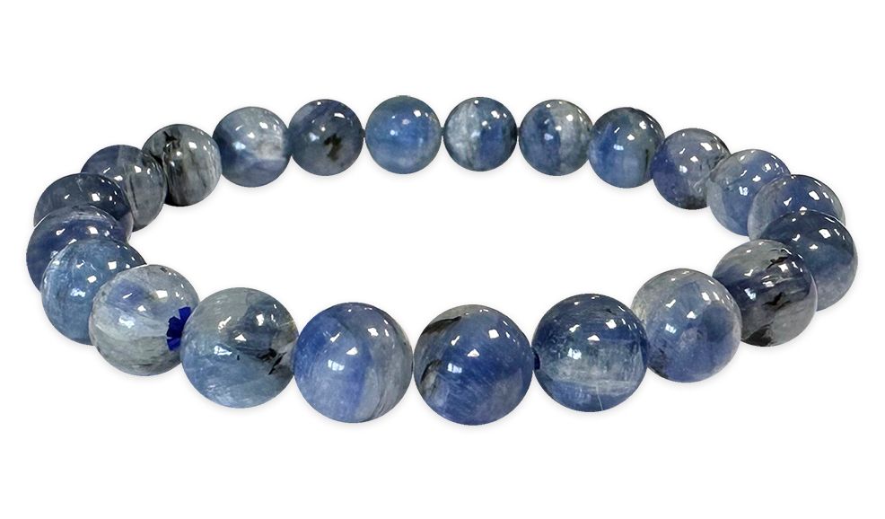 Bracelet Cyanite Bleue Naturelle A perles 7-8mm