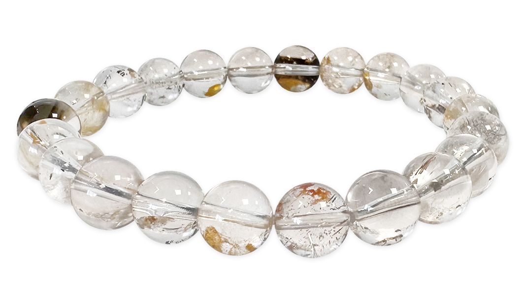 Bracelet Cristal Herkimer A perles 7-8mm