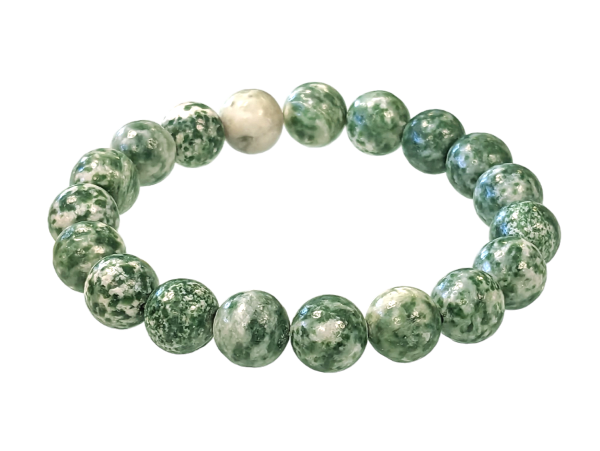 Bracelet Jade Verte perles 10mm