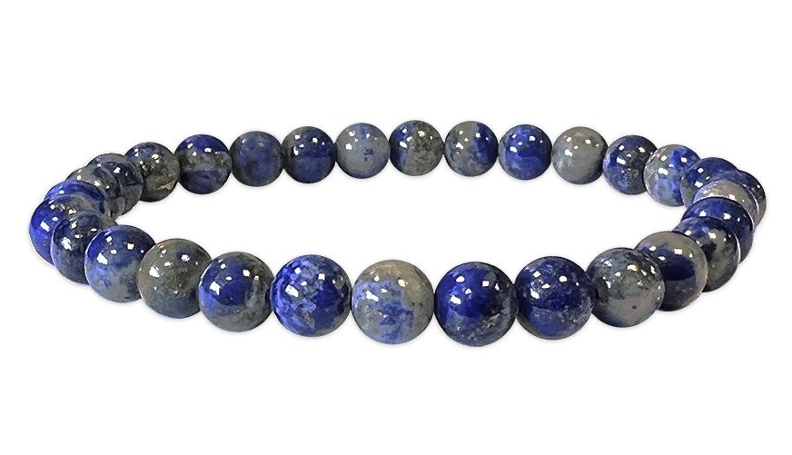 Bracelet Lapis Lazuli AB perles 5-6mm