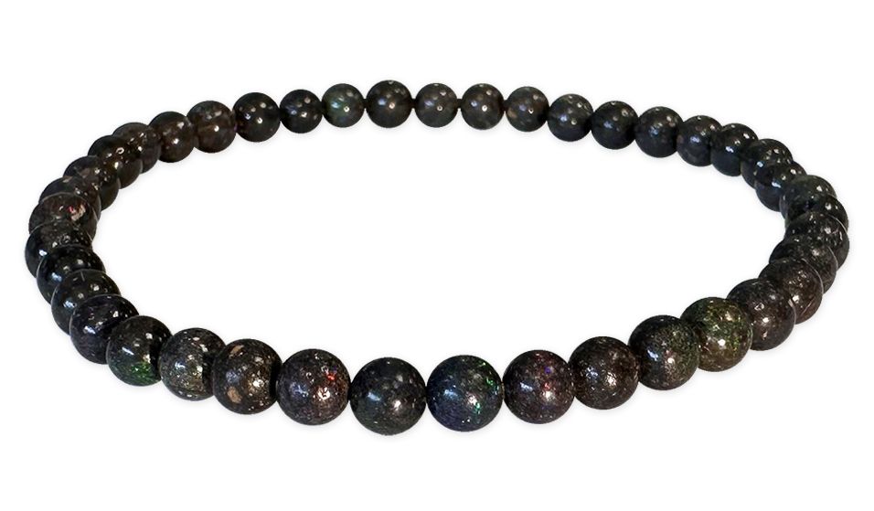 Bracelet Opale Noire AA perles 4-5mm