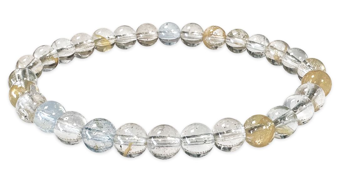 Bracelet Topaze Multicolore AA perles 6mm