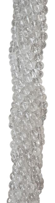Cristal de roche perles 10mm sur fil 40cm