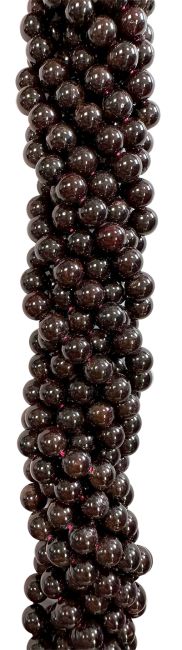 Grenat Rouge A perles 5-6mm sur fil 40cm
