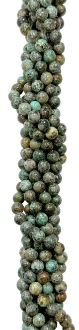 Turquoise naturelle d'Afrique perles 4mm sur fil 40cm