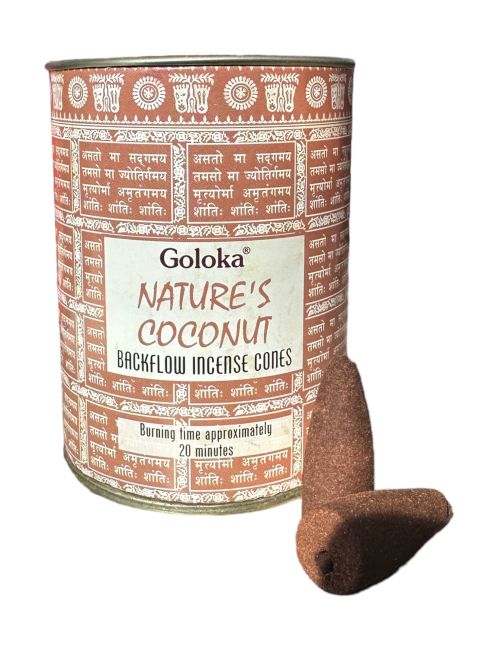 Cônes backflow Goloka Nature's Coconut 6pcs