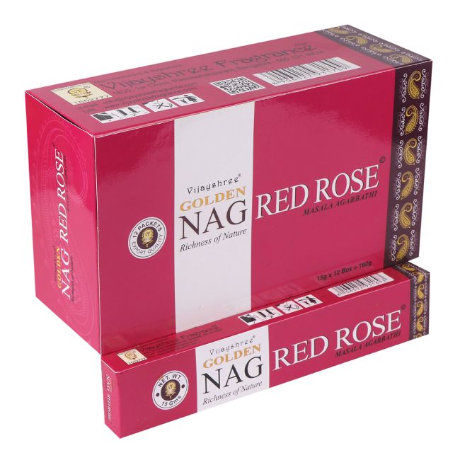 Encens Vijayshree Golden Nag Rose Rouge 15g