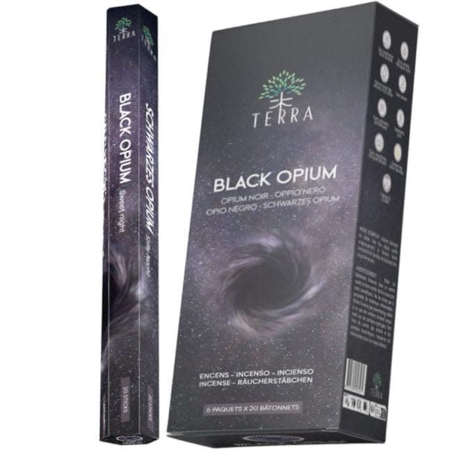 Encens Terra Black Opium hexa sans charbon 30grs