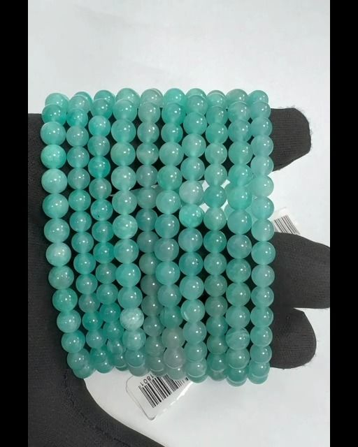 Bracelet Amazonite Etats-Unis AA+ perles 6mm