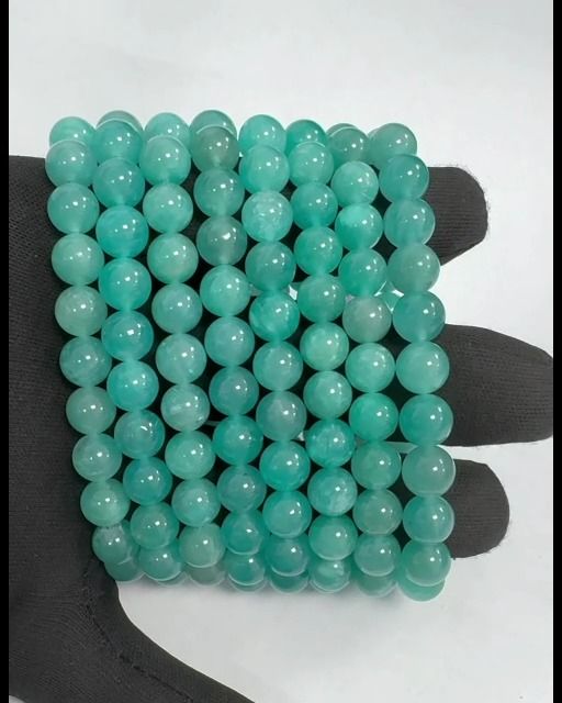 Bracelet Amazonite Etats-Unis AA+ perles 8mm