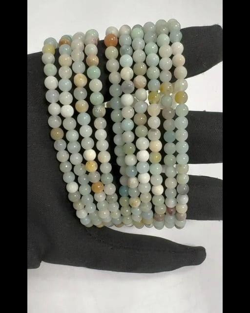 Bracelet Amazonite Multicolore perles 4mm