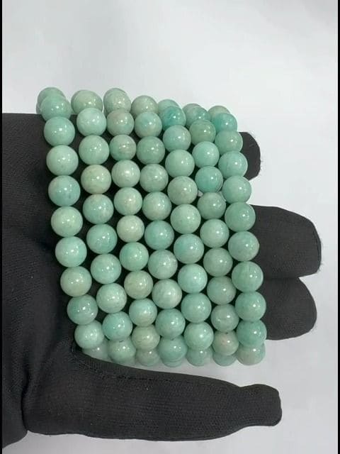 Bracelet Amazonite Perou A perles 8mm