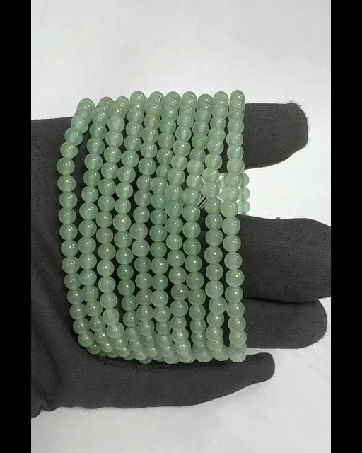 Bracelet Aventurine verte perles 4mm