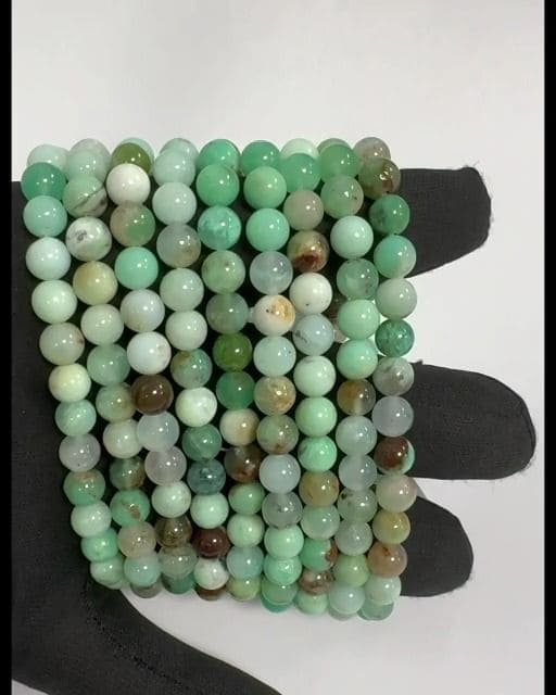 Bracelet Chrysoprase A perles 6mm