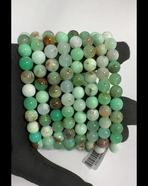 Bracelet Chrysoprase A perles 8mm