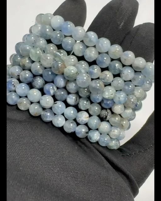 Bracelet Cyanite Bleue Naturelle perles 6-7mm