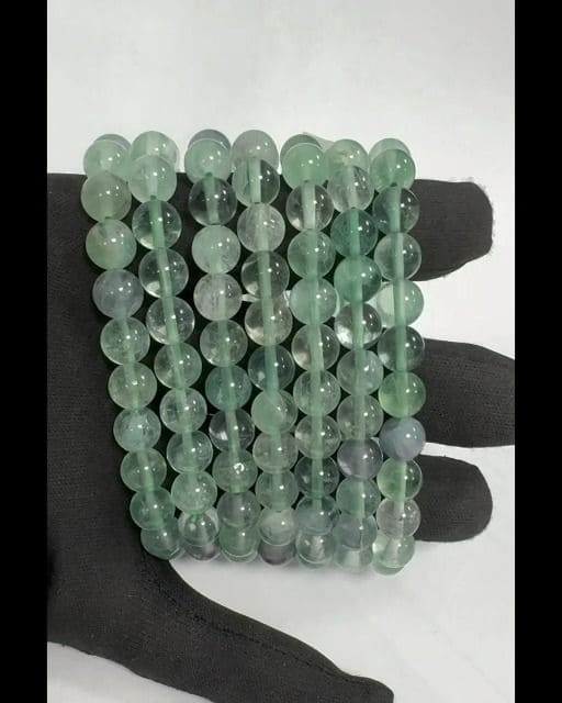 Bracelet Fluorite Verte A perles 8mm