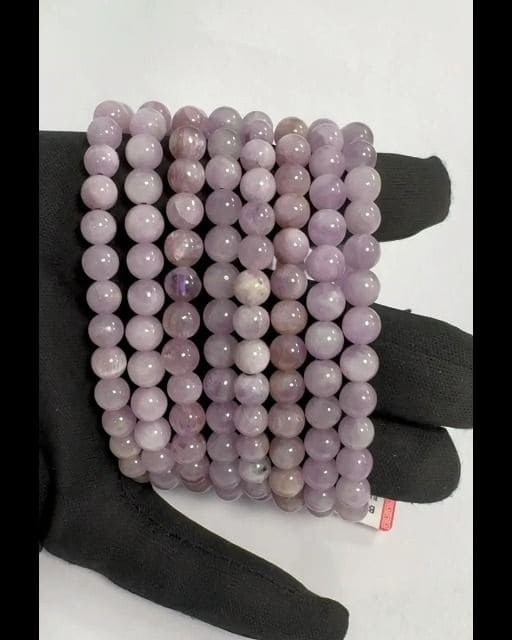 Bracelet Kunzite AA perles 6-7mm