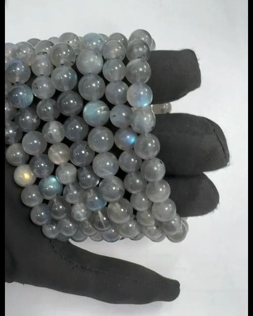 Bracelet Labradorite AA perles 8-9mm