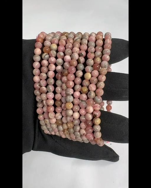 Bracelet Rhodochrosite Argentine A perles 4-5mm