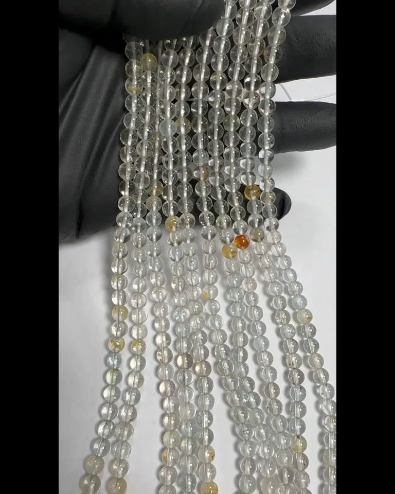 Topaze Multicolore AA perles 6mm sur fil 40cm